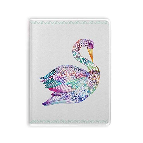 Carnet oiseau aquarelle Art Déco format cahier journal intime à couverture souple pour le dessin