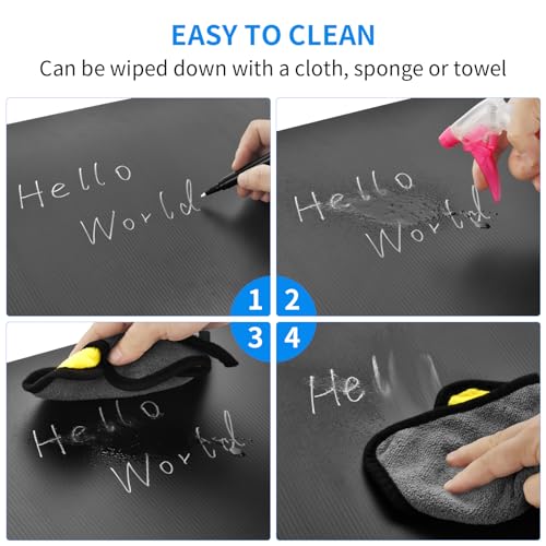 Black 24-Pack Desk Dividers for Students, Waterproof Durable Plastic Study Carrel Dividers, Easy to Clean, Privacy Classroom Shield Folder Boards for Student Desk - Thumbnail 6