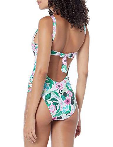 BECCA Women's Standard Virtue Print Play High Leg One Piece Swimsuit2