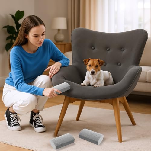 2 Stück Bimsstein Hund Trimmen, Haustier Haarentfernung für Tierhaare Bimsstein Pumice Stone Fußpflege Werkzeug Hunde Haarentferner Tierhaare Reinigung von Tierfellsteinen für Couch Bettwäsc Möbel