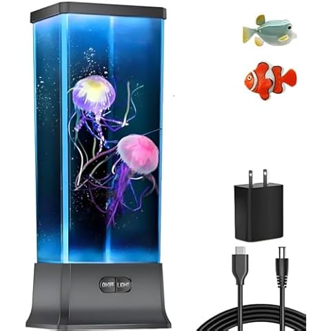 COLORLIFE Electric Jellyfish Tank Table Lamp Cover