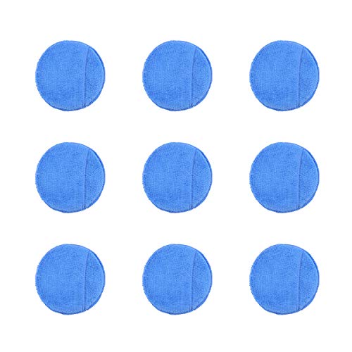 FUNOMOCYA Wax Pads for Car 10 Pcs Microfiber Wax Applicator Sponge Pads Soft Absorbent Scratch-Free Reusable for Car Truck Motorcycle