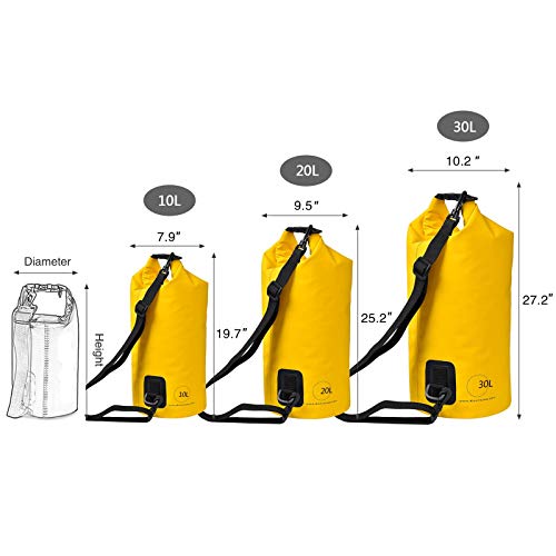 KastKing Dry Bags, 100% Waterproof Storage Bags, Military Grade Construction for Swimming, Kayaking, Boating, Hiking, Camping, Fishing, Biking, Skiing.