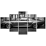 Car Poster - 5 Piece Sports Car Canvas Print Painting Wall Art for Bedroom Living Room Decor Boy Gif
