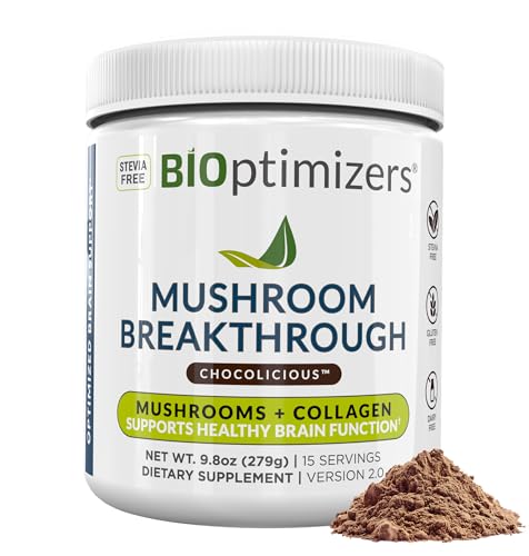 BIOptimizers Mushroom Coffee Alternative – Chocolate Drink – Lion’s Mane