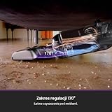 Eureka RapidWash NEW630 bezprzewodowy odkurzacz na mokro i sucho, z nachyleniem 170°, suszenie gorącym powietrzem 50°C, siła ssąca 18000 Pa, odkurzacz 38 min, samoczyszczenie i ochrona przed