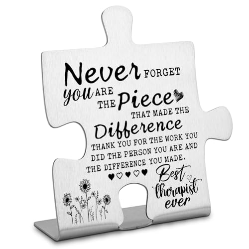 Therapist Gifts, Appreciation Gift for Therapists, Thank You Desk Plaque