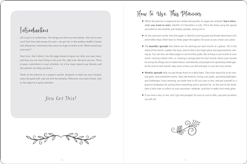 You Got This! Undated Weekly Goal Planner (with bonus stickers), Gray - Image 3
