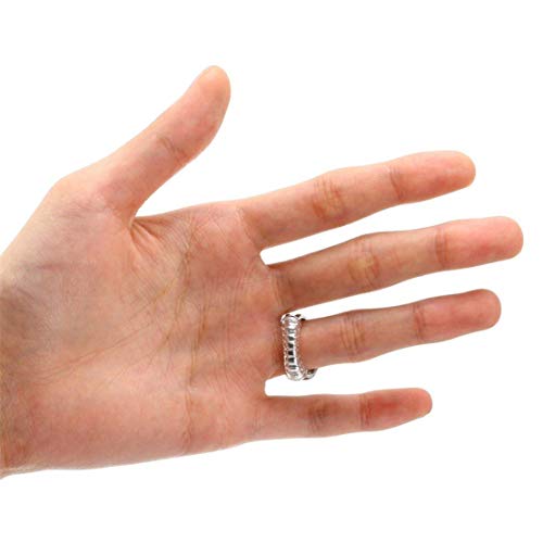 FuXing Ring Size Adjuster for Loose Rings Invisible Transparent Silicone Guard Jewelry Tightener Resizer 6 Sizes Fit Almost Any Rings 6 Pack