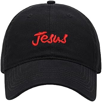 Baseball Cap Men Christianity Jesus Embroidered Dad Hat | Unique Embroidery,Washed Cotton,Basic daily wear,Metal buckle adjustable back,unisex for men & women,lightweight & breathable