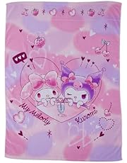 丸眞 タオルケット 子供用 サンリオ キャラクターズ マイメロディとクロミ プレゼント かわいい 綿100% 女の子 男の子 キャラクター お昼寝ケット 夏用 保育園 幼稚園 3765001900