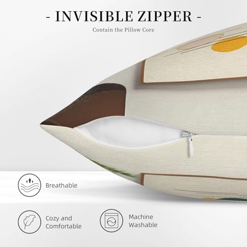 Housse de coussin 50x50 cm imprimé moderne en peluche douce