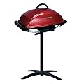 George Foreman 12-Serving Indoor/Outdoor Rectangular Electric Grill, Red, GFO201R