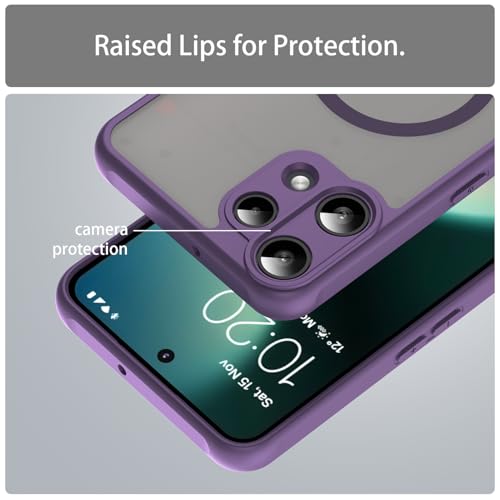 Image of Compatible with Nothing Phone3A Lite Case Cover,Compatible with MagSafe,Anti-Fall,Compatible with Nothing Phone (3a) Lite 5G A001T Cell Protective Phone Case Purple