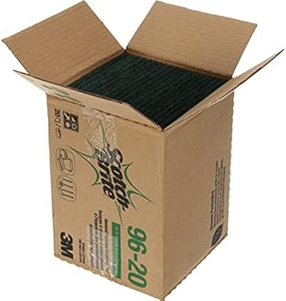 Scotch-Brite Scouring Pad 96-20, 20 Pads, 6” x 9”, General Purpose Cleaning, Food Safe, Non-Rusting