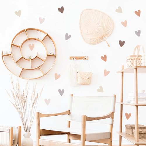 Pegatinas Vinilo Removibles Corazón Boho 6 Hojas 72 Pcs miniatura 2