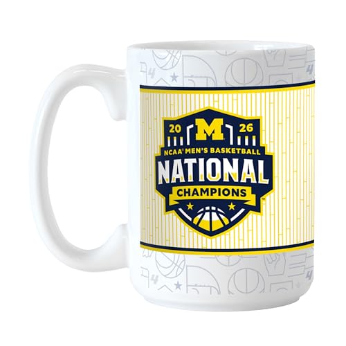 Logo Brands NCAA Michigan Wolverines March Madness National Champions 15