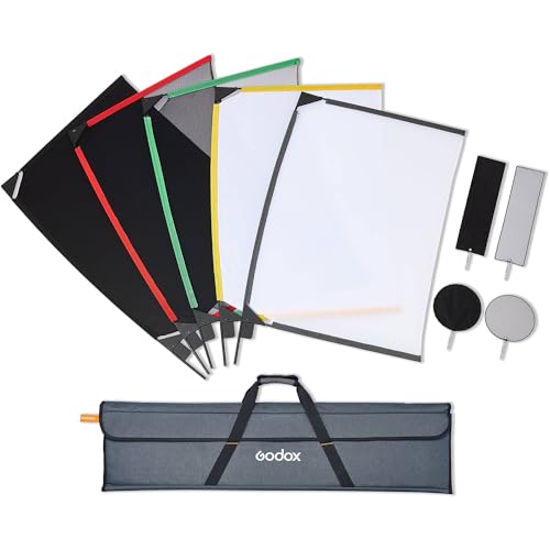 Godox SF6090 24x36 Scrim Flag Kit, Collapsible Frames with Silk,
