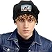 Winter Fashion Desert Cute Camel Print Knit Hats - Soft Breathable Black Beanie Unisex Versatile Accessories, Schwarz , Einheitsgröße