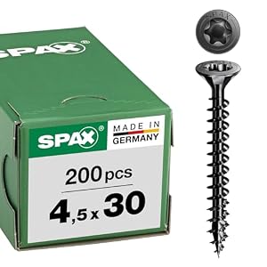 SPAX – Spax Universalschraube, Senkkopf, schwarz, T-STAR plus, Voll