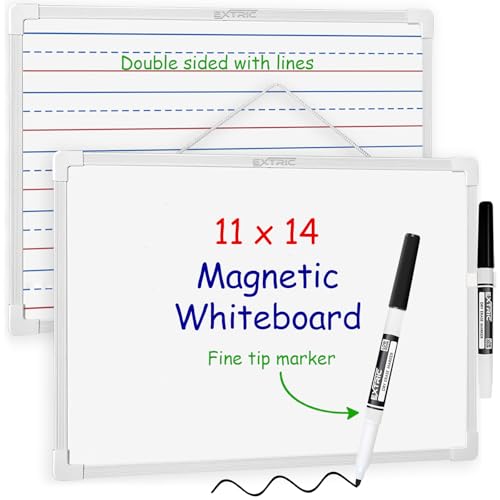 EXTRIC Magnetic Double-Sided Dry Erase Board (11x14)