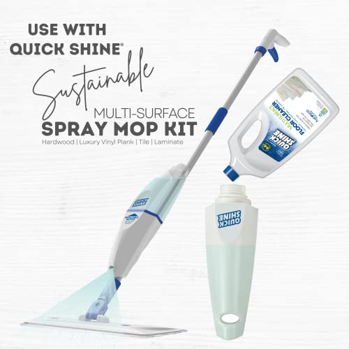 Quick Shine Multi Surface Floor Cleaner 64Oz | Plant-Based, Ready To Use, Dirt Dissolving, Streak Free, No Rinse | Use On Hardwood, Laminate, Luxury Vinyl Plank, Tile & Stone | Safer Choice #TOP6