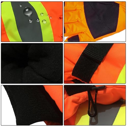 Gants de travail thermiques – Doublure chaude imperméable, adhérence – vue 7