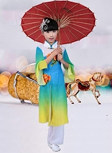 Japanbargain, Japanese Parasol Asian Chinese Nylon Umbrella Parasol For Photography Cosplay Costumes Wedding Party Home Decoration Kids Size, 22 Inch (6, Orange) #TOP5