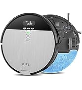 ILIFE V8s, 2-in-1 Robot Vacuum and Mop, Big 750ml Dustbin,Enhanced Suction Inlet,Zigzag Cleaning ...