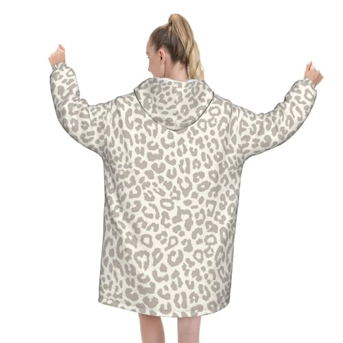 Sweat couverture léopard marron pour vos soirées cocooning - 3