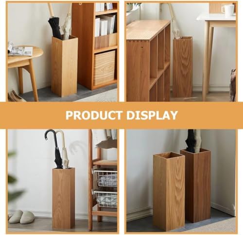 Wooden Umbrella Stand – Stylish Entryway nizer for Home & Office, Tall Holder for Walking Sticks and Gift Wrapping, Durable & Elegant Design