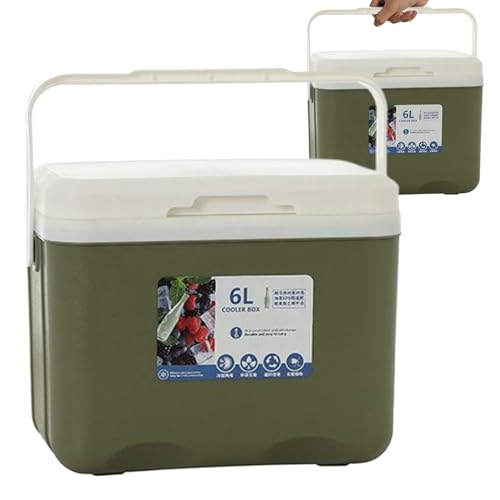Picnic Cofryer - 6L Hard Cooler - Coolbox Mantiene el Contenido Fresco - BPA al Aire Libre Gratis - portátil para picnics, Parrilla, Campamento