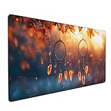 Feder Mauspad XXL 1600x800x3mm, Netto Mousepad Gaming, Schreibtischunterlage mit rutschfeste Gummibasis, Verbessert Präzision und Geschwindigkei Wasserdicht und Langlebig Desk Mat für Büro PC 0-2734