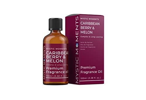 Mystic Moments | Caribbean Berry & Melon Fragrance Oil 100ml - Perfect for Soaps, Candles, Bath Bombs, Oil Burners, Diffusers and Skin & Hair Care Items