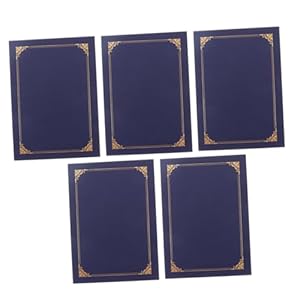 NUOBESTY 5Stk Blaue Urkundenhüllen Schnellhefter