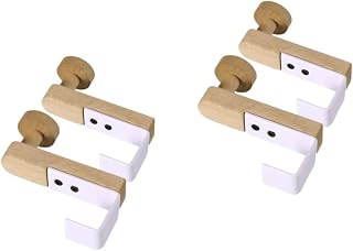 ULTECHNOVO Coat Hooks 4 pcs Towel Hook Over Door Towel bar hat Hook Cubicle Door Hook Coat Hanger On The Door Coat Rack Clothes Rack