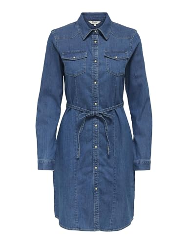 Robe en jean ONLY Onlsasia L/S Stretch DNM Dress pour femme