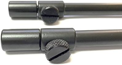 6 x 50-90cm Black Carp Coarse Aluminium BankSticks Bank Sticks Fishing Lidsters