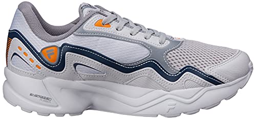 Tênis Interceptor, FILA, Masculino, Prata/Marinho/Laranja, 41