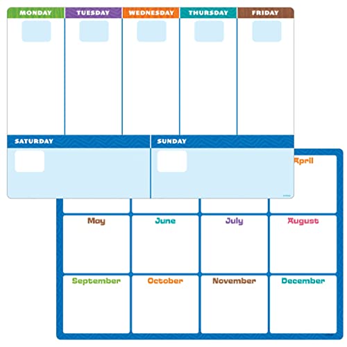 Reusable Planner Sheets Wipe-Off Learning Set by TREND, 5 pcs.