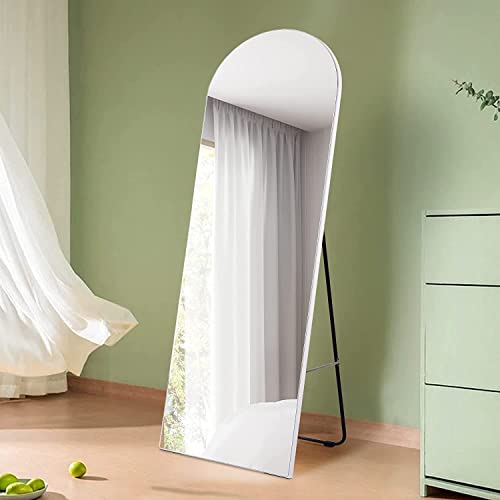 Add Elegance to Your Home with a White Arched Floor Mirror