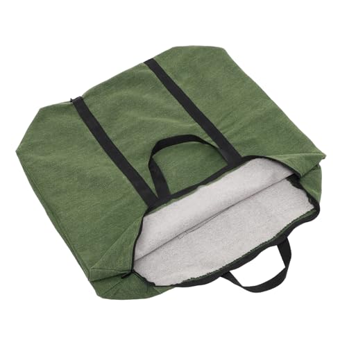 DECHOUS Large Capacity Canvas Travel Duffle Bag with Smooth Zipper Olive Green Luggage Storage Bag for Home and Travel Versatile Weekender Bag for Clothes and Blankets