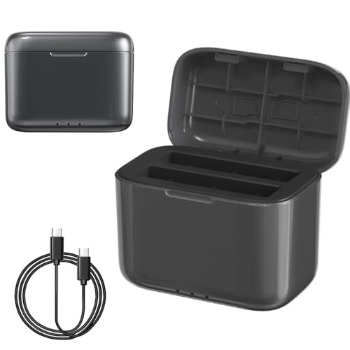 Insta360 X4 Air �p �[�d�� �ی�P�[�X �o�b�e���[�`���[�W���[ �}���[�d�v���g�R��PD2.0/PD3.0 USB-C�[�d�P�[�u���t��,�[�d�ƃX�g���[�W�ɑΉ�