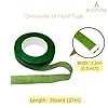 BEADNOVA Floral Tape 1/2inch Flower Tape Dark Green Floral Tape for Bouquets Floral Arranging Stem Wrap Craft (Dark Green, 30yards) #1