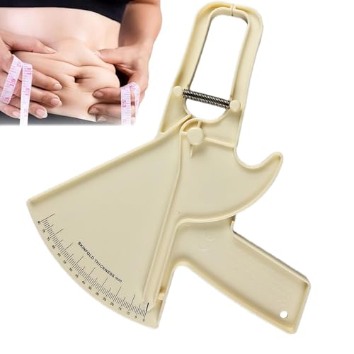 Hautfettmessung, Körperfitness-Messgerät | 0–88 mm Fat Skinfold | Doppelfeder-Handfettband, tragbares, genaues Messwerkzeug zur Überwachung des BMI