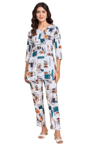 Image of Truvon Fashions Women Cord Set, Kurta and Pant Set