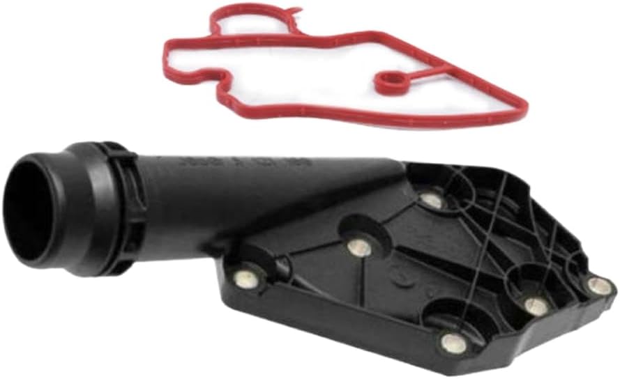 Cooling Water Pump Thermostat Cover Housing Connector 06E121161R 06E121168 Compatible With A4 B7 A5 A6 A7 A8 Q5 3.2 2.5 2.8L