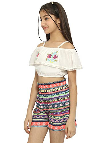Image of Natilene Girls Girls Top With Shorts