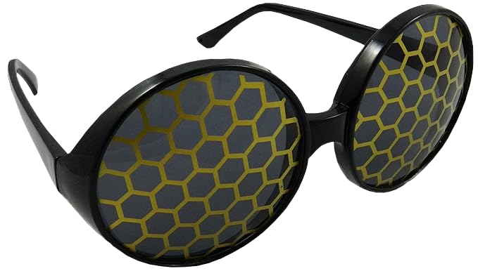 Bee Fly Sunglasses, Bumble Bee Accessory for Kids and Adults, Fun Oversized Bug-Inspired Glasses4
