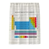 Periodensystem-Duschvorhang,waschbar,Typ 2,120 cm x 180 cm, 120cmx180cm